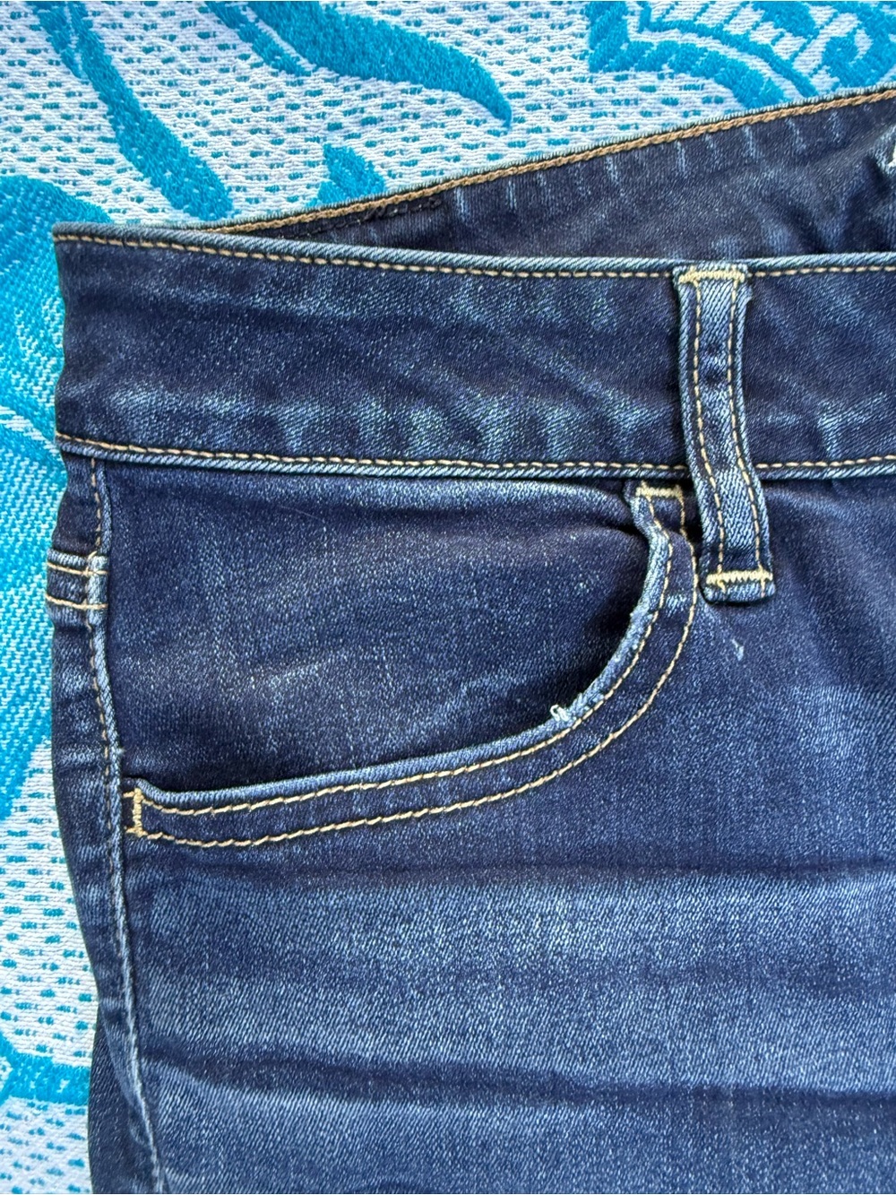 American Eagle Super Stretch Dark Wash Jegging Size 12 Regular Skinny Jeans - Picture 3 of 13